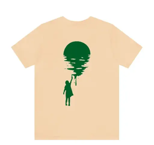 T-shirt Umwana | Beige-Vert | Taille L